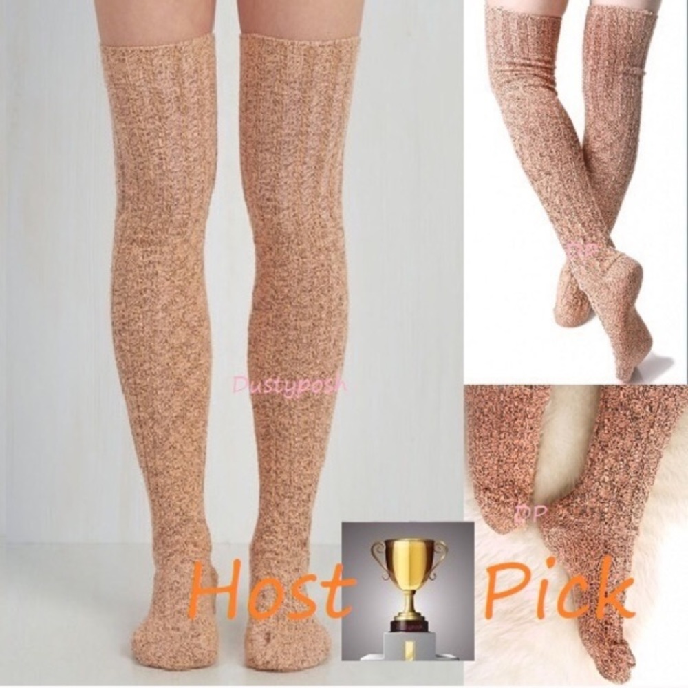 Peony and Moss Thigh High Socks Long Over The Knee Anthropologie Warm Cozy Cute